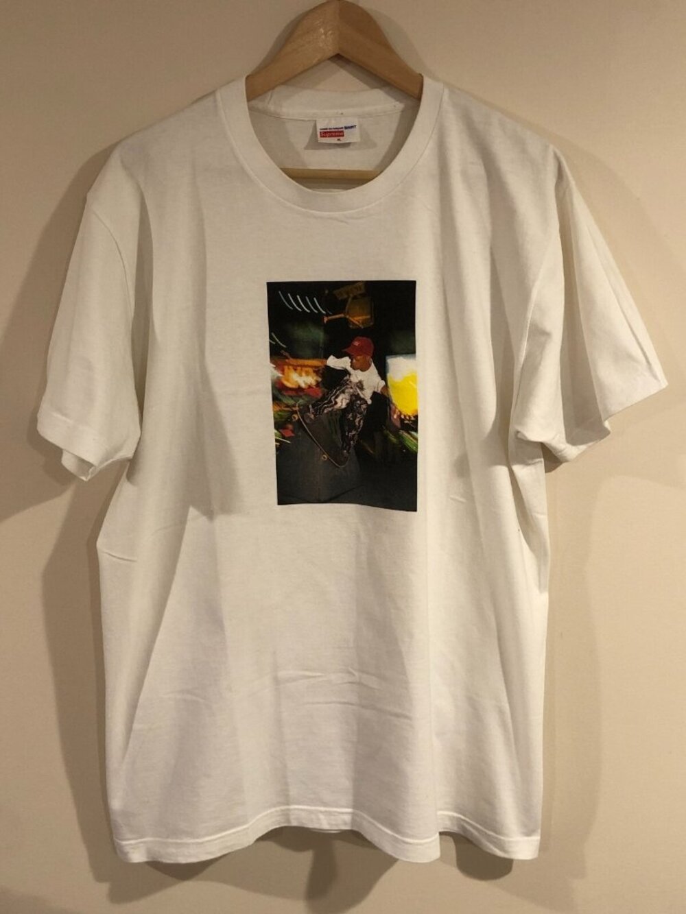 100% Authentic Supreme x COMME des GARÇONS T-shirt Size XL SS 2014 Harold Hunter